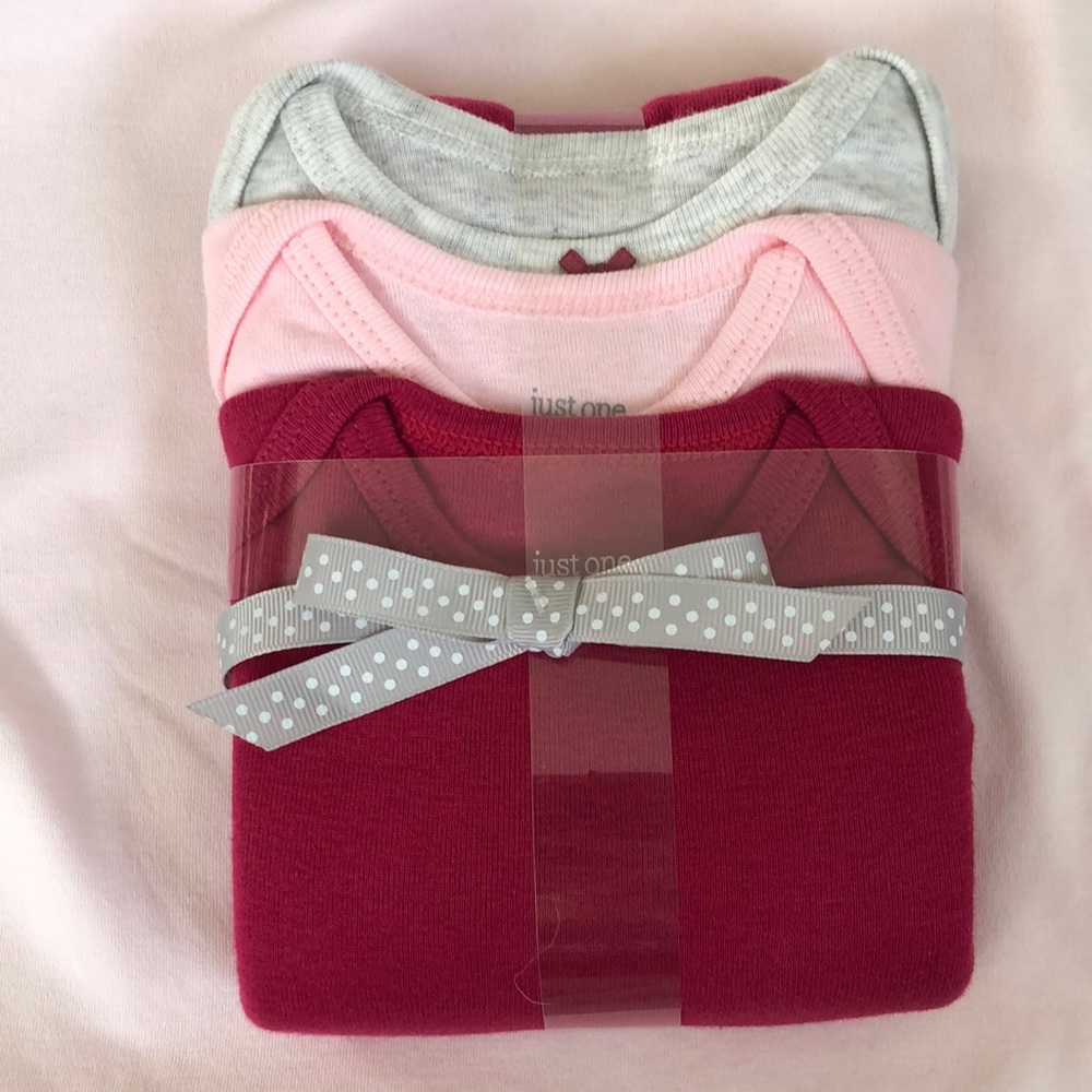 Long sleeve onesies - 3 pack